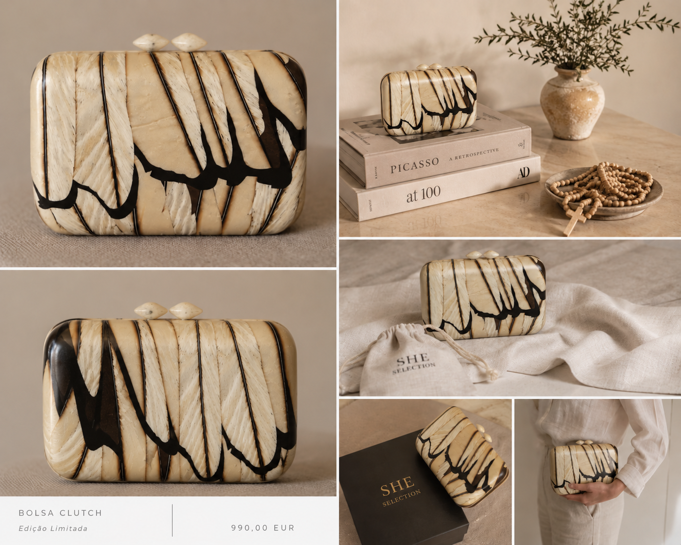Amazonian Clutch Marquetry