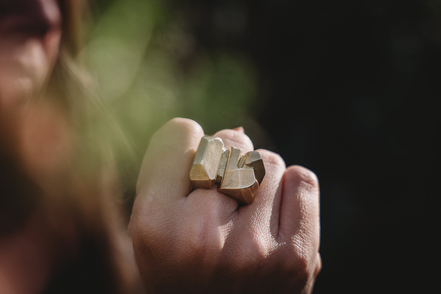 Bronze metal ring